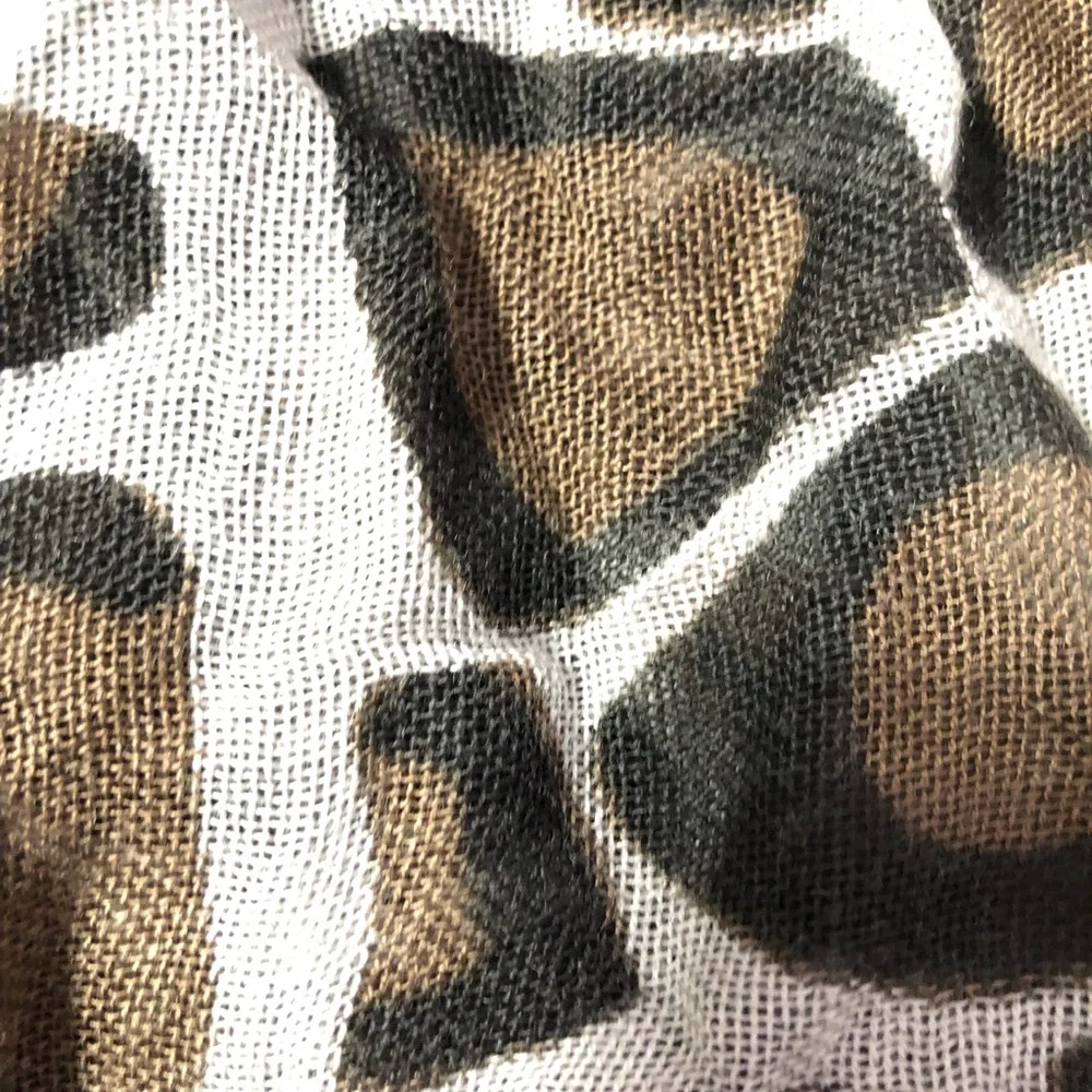 Leopard Print Straight Scarf
